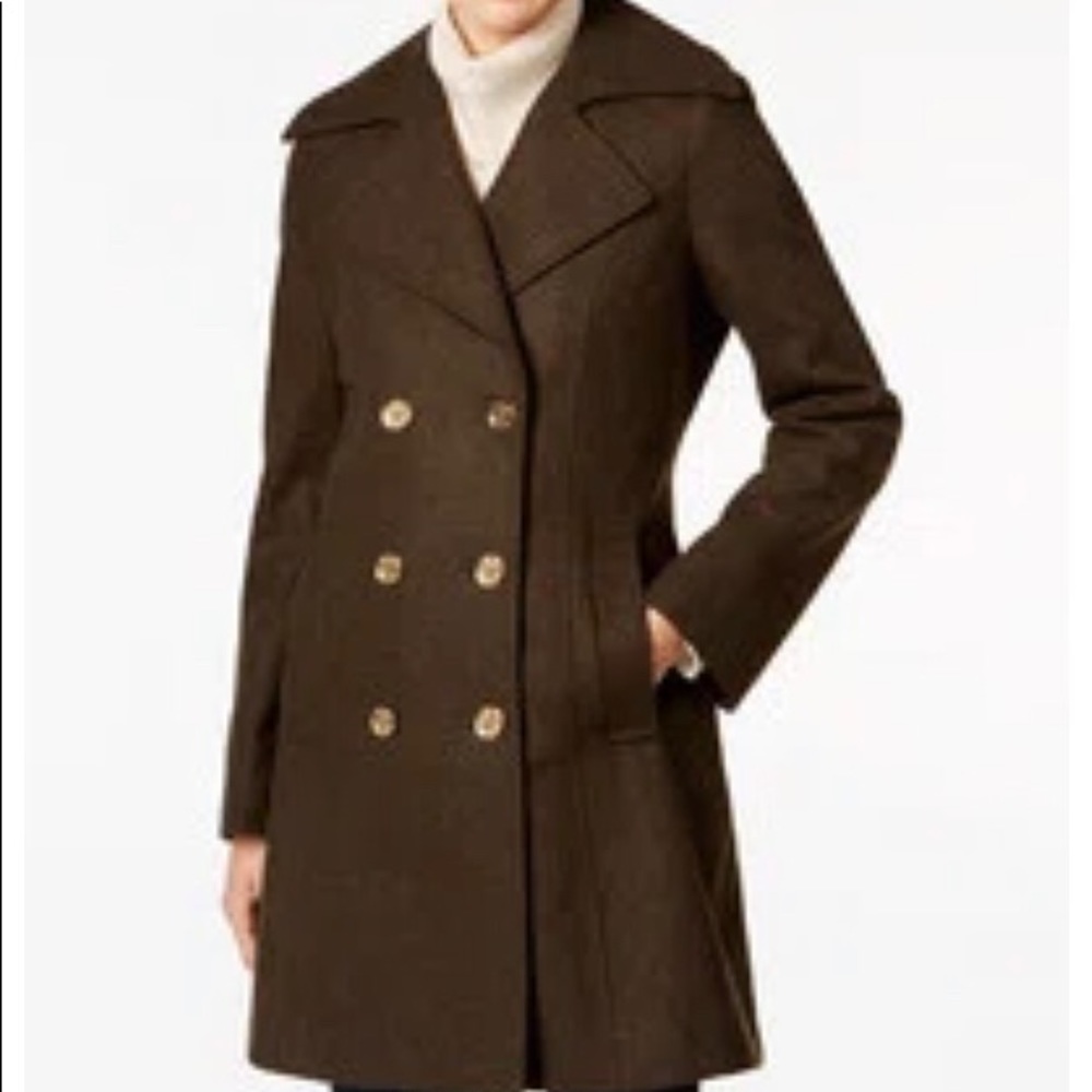 Michael Kors womens military coat xl